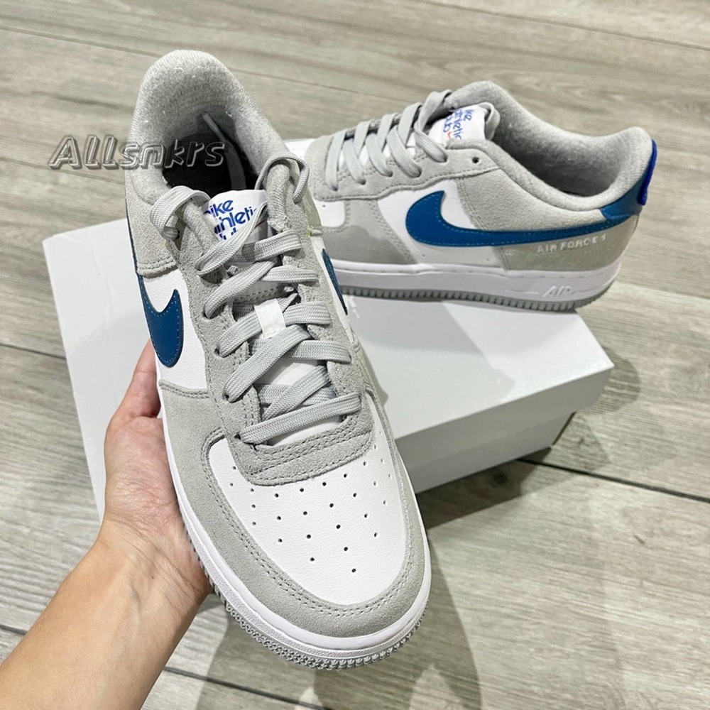 Nike Air Force 1 Low Athletic Club Smoke Grey Blue White - Picture 2 of 9